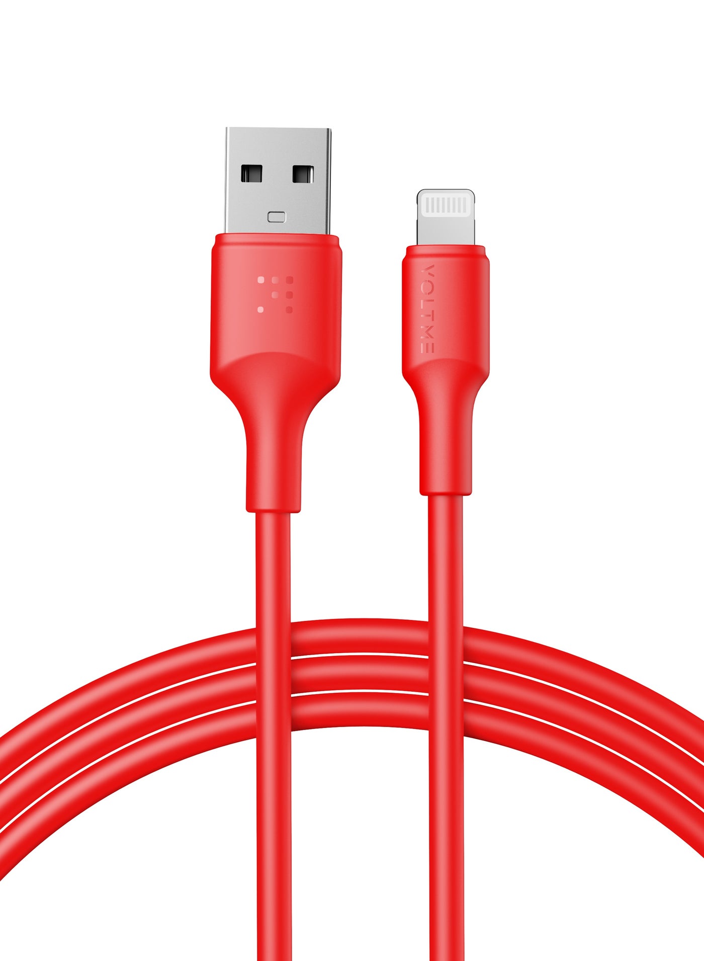 iPhone Charger Cable (2m) 2.4A, Lightning Cable for Fast Charging and High-Speed Data Transfer, USB Cable Compatible with iPhone 14/14 Pro/14 Plus/14 Pro Max, 13/12/11/10/9/8/7 Plus, iPad, AirPods - Red